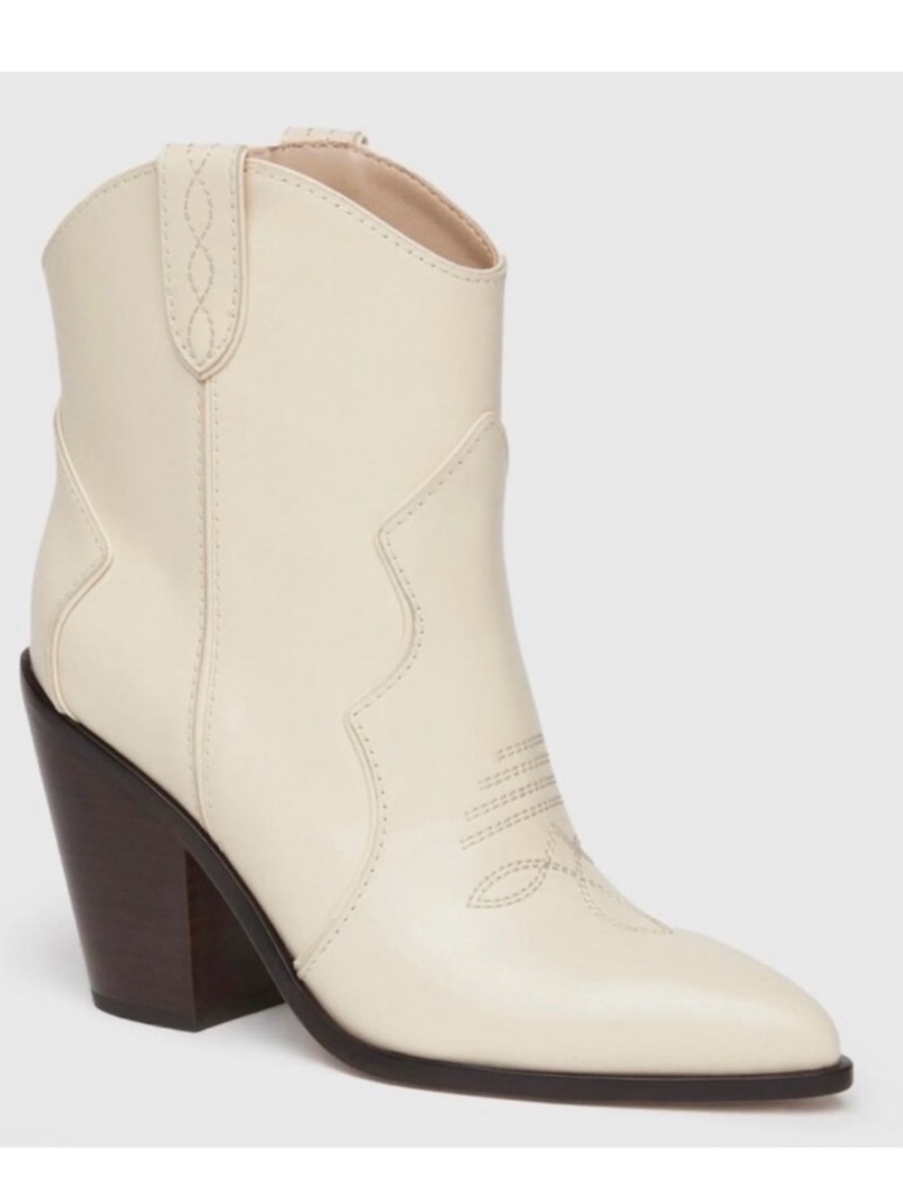 PAIGE Cream Porter Western Boot